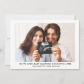 Gelukkig 2021! Nieuwjaar Zwangerschap Fotoaankondi Aankondiging (Voorkant)