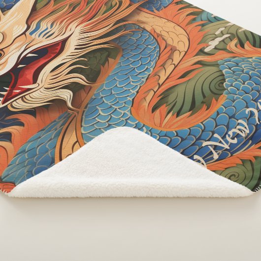 Gelukkig 2024 Drakenjaar Sherpa Deken (3/4)