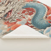 Gelukkig 2024 jaar Dragon No2 Sherpa Deken (3/4)