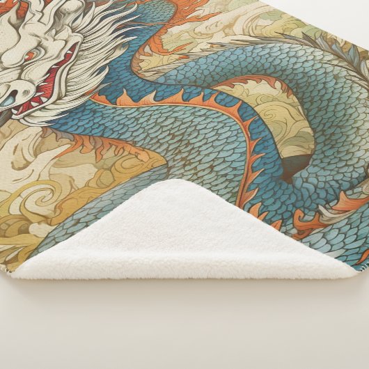 Gelukkig 2024 jaar Dragon No3 Sherpa Deken (3/4)