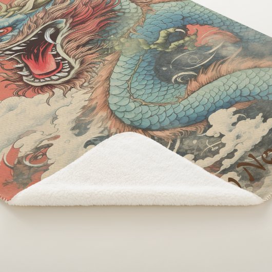Gelukkig 2024 Jaar Dragon No4 Sherpa Deken (3/4)