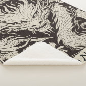 Gelukkig 2024 Jaar van Dragon  Schets No3 Sherpa Deken (3/4)