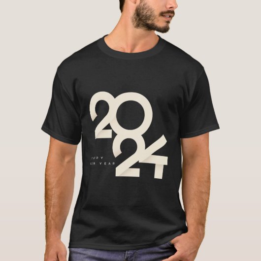 Gelukkig 2024 Nieuwjaar Eve Feestartikelen 2024 Ge T-shirt (Voorkant)