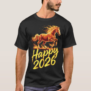 Gelukkig 2026 Jaar Van Het Paard Chinese Zodiak Ni T-shirt