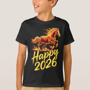Gelukkig 2026 Jaar Van Het Paard Chinese Zodiak Ni T-shirt