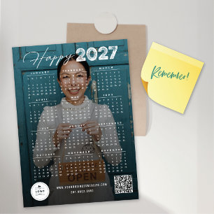 Gelukkig 2027 Kalender Nieuw Jaar Foto Magnetische