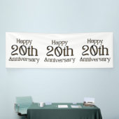 Gelukkig 20-jarig jubileum 4x12 Vinyl banner (Beurs)