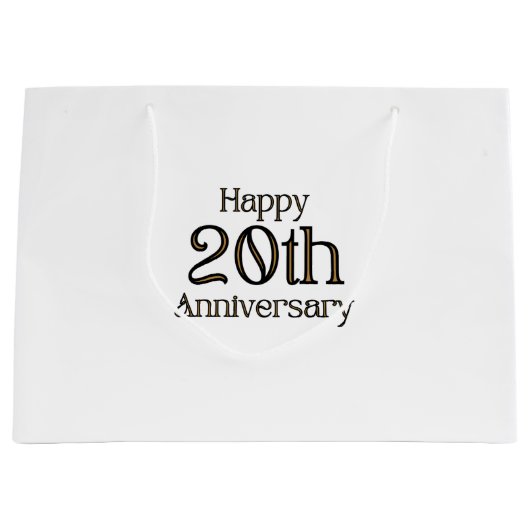 Gelukkig 20-jarig jubileum grote cadeautas (Voorkant)