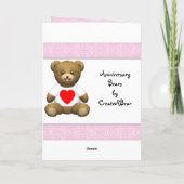 Gelukkig 20ste Personaliseerbare Jubileum, Kaart (Achterkant)