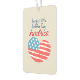 Gelukkig 250e verjaardag Amerika, Vlag Hart 1776-2 Luchtverfrisser