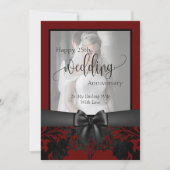 Gelukkig 25-jarig huwelijksjubileum traditionele f kaart (Voorkant)