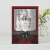 Gelukkig 25-jarig huwelijksjubileum traditionele f kaart (Staand voorkant)