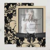 Gelukkig 25-jarig huwelijksjubileum traditionele f kaart (Voorkant / Achterkant)