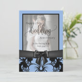 Gelukkig 25-jarig huwelijksjubileum traditionele f kaart (Staand voorkant)