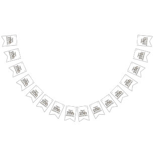 Gelukkig 25-jarig jubileum slinger vlaggenlijn vlaggetjes