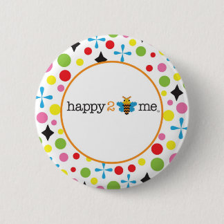 Gelukkig 2 ben ik ronde button 5,7 cm