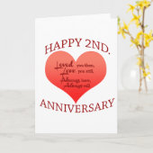 Gelukkig 2-jarig jubileum kaart (Gele Bloem)