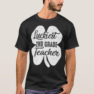 Gelukkig 2e graad leraar Funny St Patrick's Day T-shirt