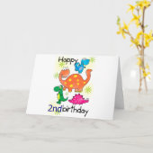 GELUKKIG ***2e*** VERJAARDAG Kaart (Gele Bloem)