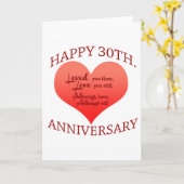 Gelukkig 30-jarig jubileum kaart (Gele Bloem)