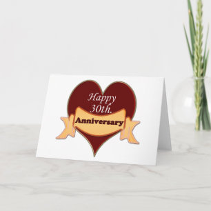 Gelukkig 30ste. Verjaardag Kaart