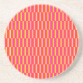 Gelukkig 3D Regenboog Tegels Patroon Zandsteen Onderzetter (Voorkant)