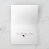 Gelukkig 40-jarig huwelijksjubileum Robijn roze ha Kaart (Binnen)