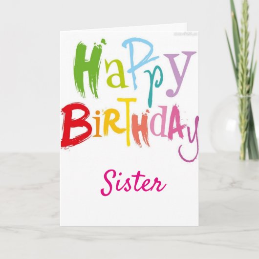 GELUKKIG ***40e*** VERJAARDAG VAN MIJN ZUS Kaart (Voorkant)