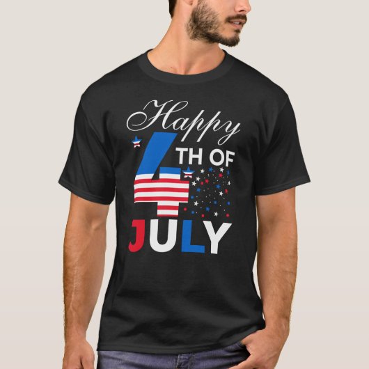 Gelukkig 4 juli-97958 t-shirt (Voorkant)