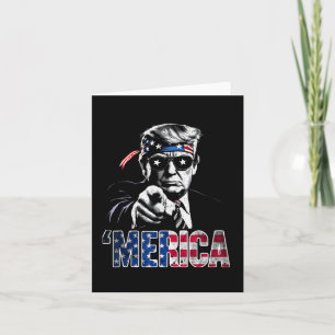 Gelukkig 4 juli Amerika Trump Amerikaanse vlag VS  Kaart