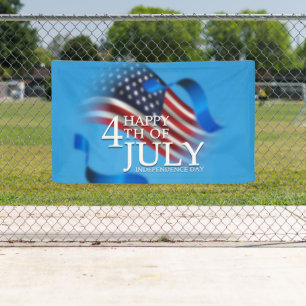 Gelukkig 4 juli Amerikaans patriottisch Spandoek