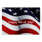 Gelukkig 4 juli! Amerikaanse vlag (Voorkant Horizontaal)