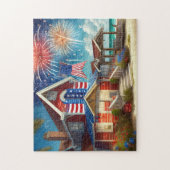 Gelukkig 4 juli Art Daily puzzel Recent Legpuzzel (Verticaal)