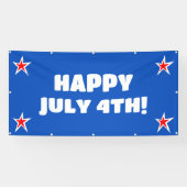 Gelukkig 4 juli Banner (Horizontaal)
