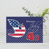Gelukkig 4 juli. Custom Flat Wenskaart Kaart (Staand voorkant)