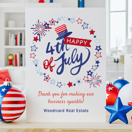 Gelukkig 4 juli | Dank u Business Budget Kaart