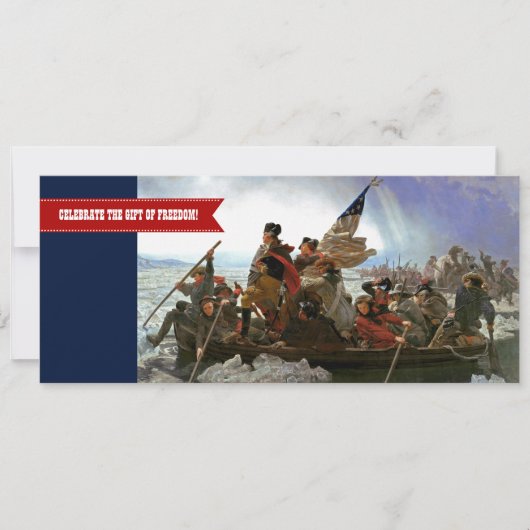 Gelukkig 4 juli. Fine Art Custom Flat Kaart (Voorkant)