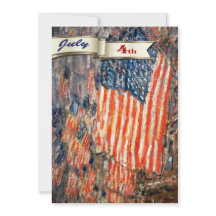Gelukkig 4 juli. Fine Art Custom Flat Kaart