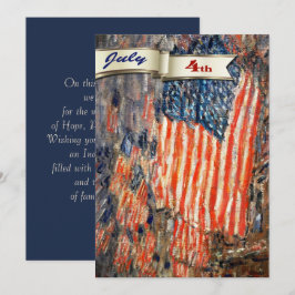 Gelukkig 4 juli. Fine Art Custom Flat Kaart