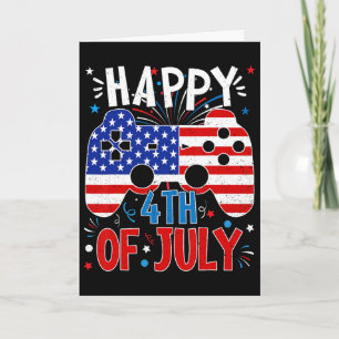 Gelukkig 4 juli gamen Patriotische Amerikaanse vla Kaart