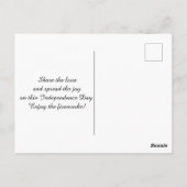 Gelukkig 4 juli in New York Briefkaart (Achterkant)