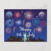 Gelukkig 4 juli in New York Briefkaart (Voorkant)