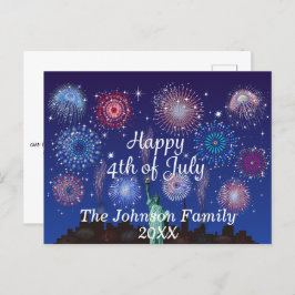 Gelukkig 4 juli in New York Briefkaart