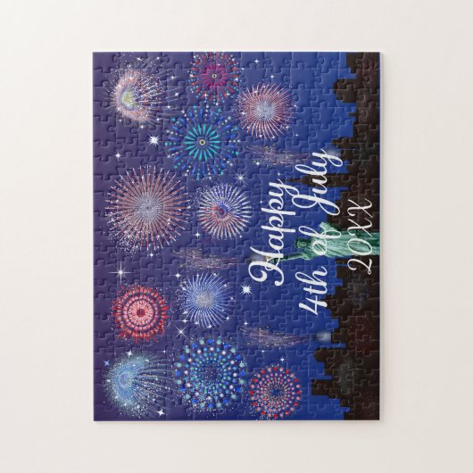 Gelukkig 4 juli in New York Legpuzzel (Verticaal)