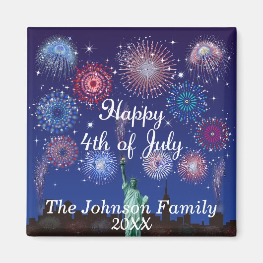 Gelukkig 4 juli in New York Magneet (Voorkant)