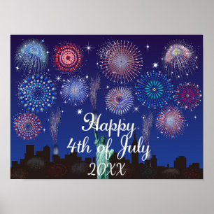 Gelukkig 4 juli in New York Poster