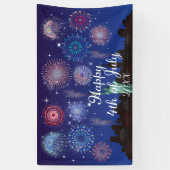 Gelukkig 4 juli in New York Spandoek (Verticaal)