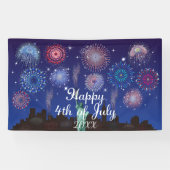 Gelukkig 4 juli in New York Spandoek (Horizontaal)