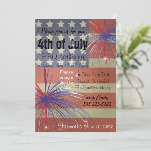 Gelukkig 4 juli | kaart (Staand voorkant)