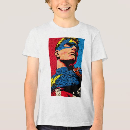 Gelukkig 4 juli kinder T-shirt – Amerikaanse vlag (Voorkant)